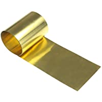 GOONSDS Hoja De Latón Oro De Cine De Latón De Hoja De Latón Placa H62 Espesor De 0-6 Mm- 1000 Mm De Largo - 39.3Inch…